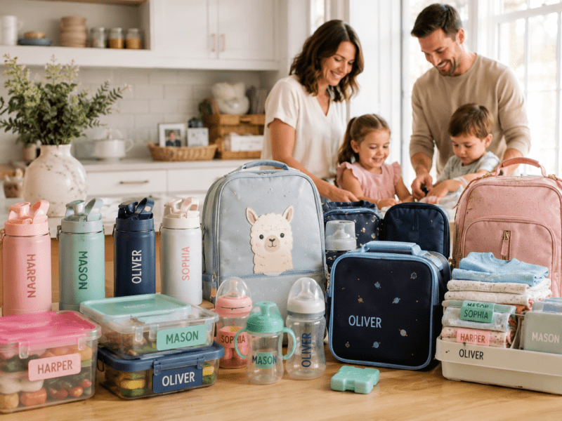 Custom Bottle Labels & Family Essentials by InchBug