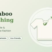 Boody bamboo clothing t-shirt with bamboo leaves